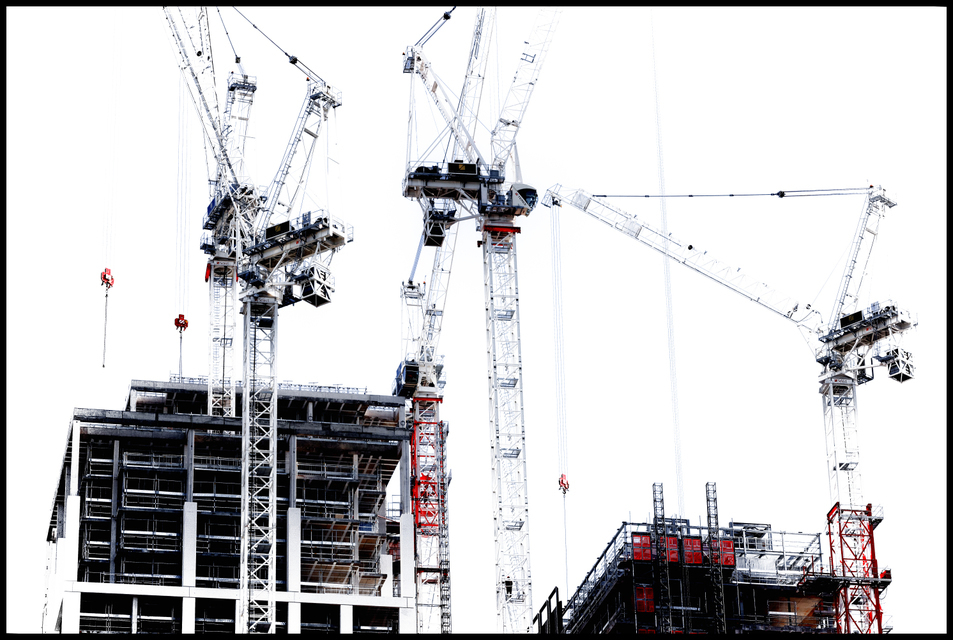 Cranes at Thames II - ID 006982