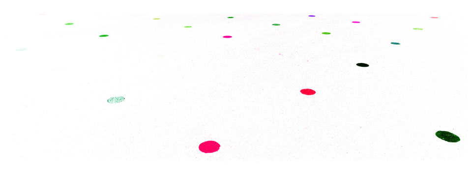 Colored Dots on While - ID 008838