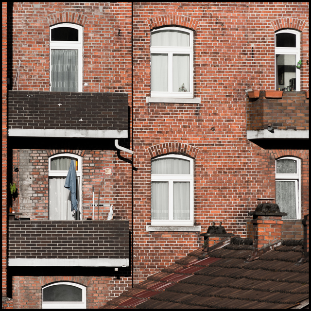 Brick Wall in Afternoon Sun - ID 011173