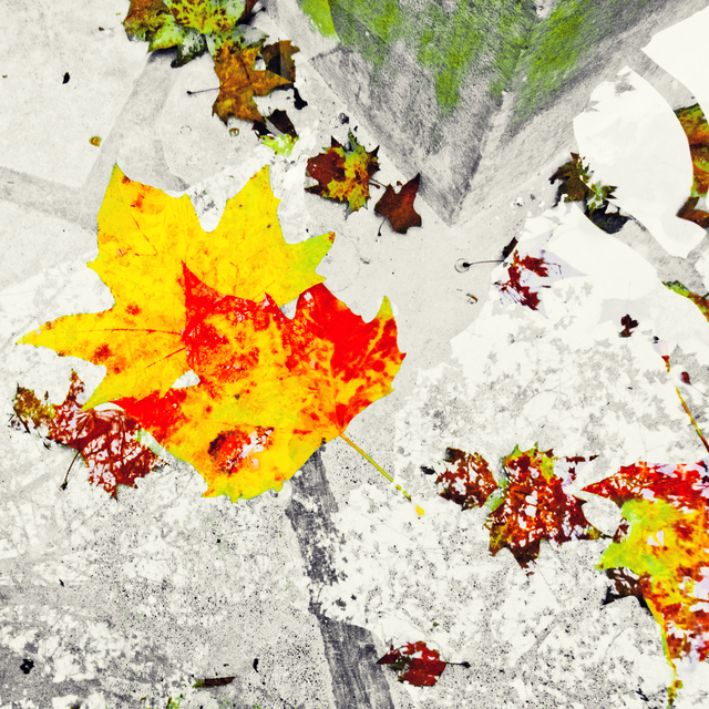 Leaves in Fontaine - ID 012844