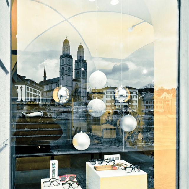 Grossmuenster Framed Yellow - ID 012902