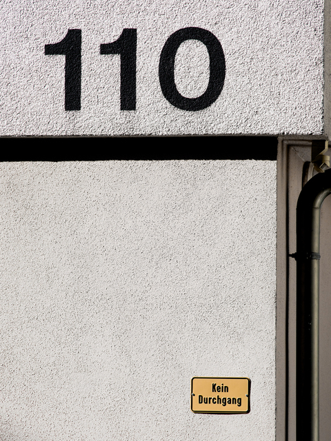 110 Kein Durchgang - ID 013307